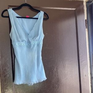 Cute baby blue vintage summer tank